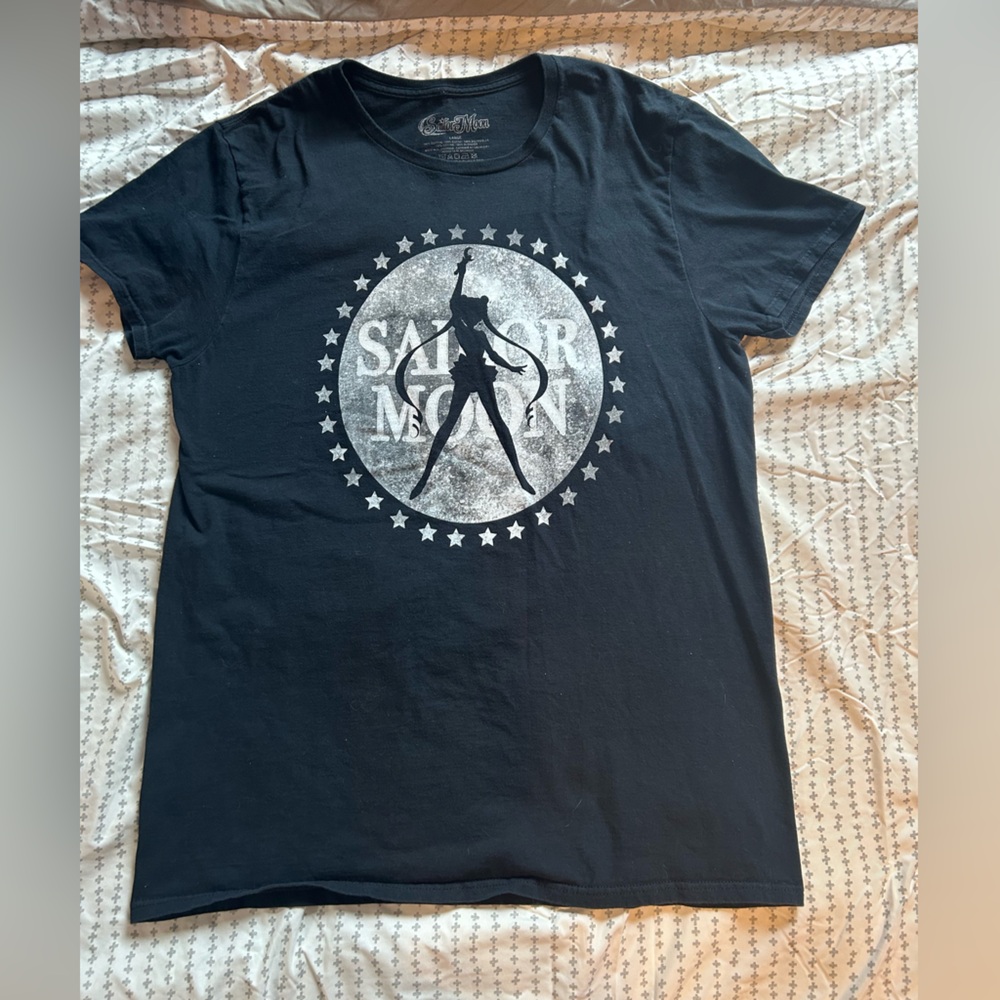Black Sailor Moon Short Sleeve Tee